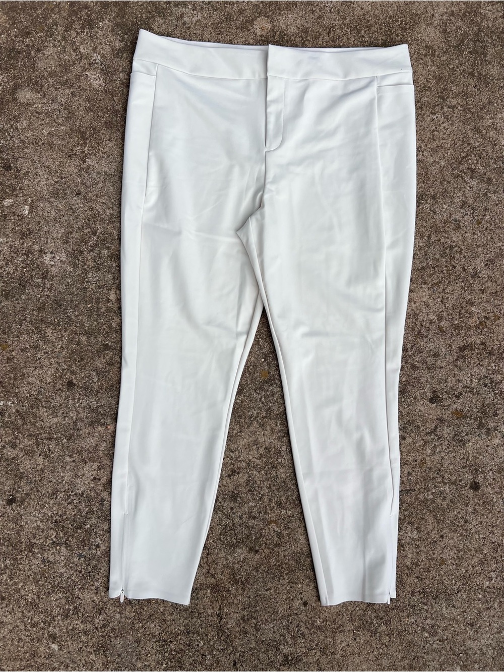 Athleta White Stretch Dress Pants - Slim Tailored Fit